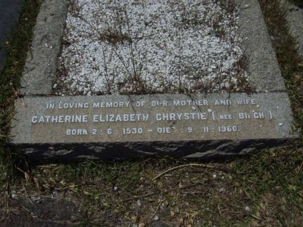 CHRYSTIE Catherine Elizabeth nee BIRCH 1930-1960