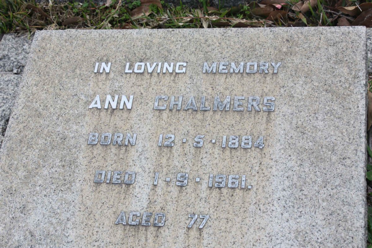 CHALMERS Ann 1884-1961