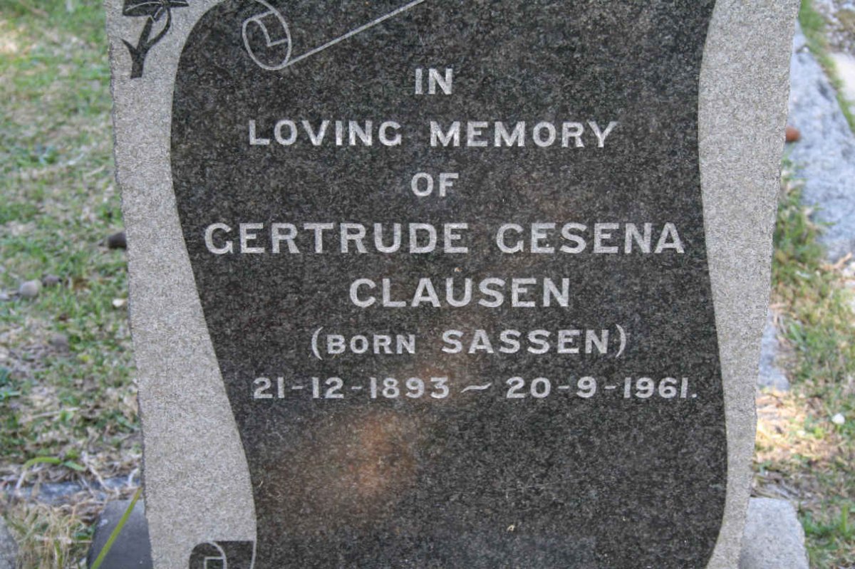 CLAUSEN Gertrude Gesena nee SASSEN 1893-1961