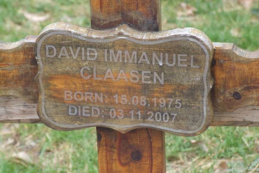 CLAASEN David Immanuel 1975-2007