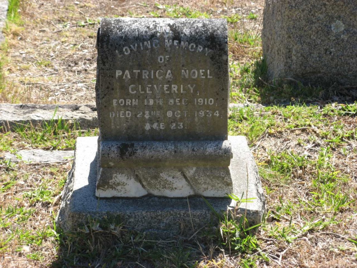 CLEVERLY Patrica Noel 1910-1934