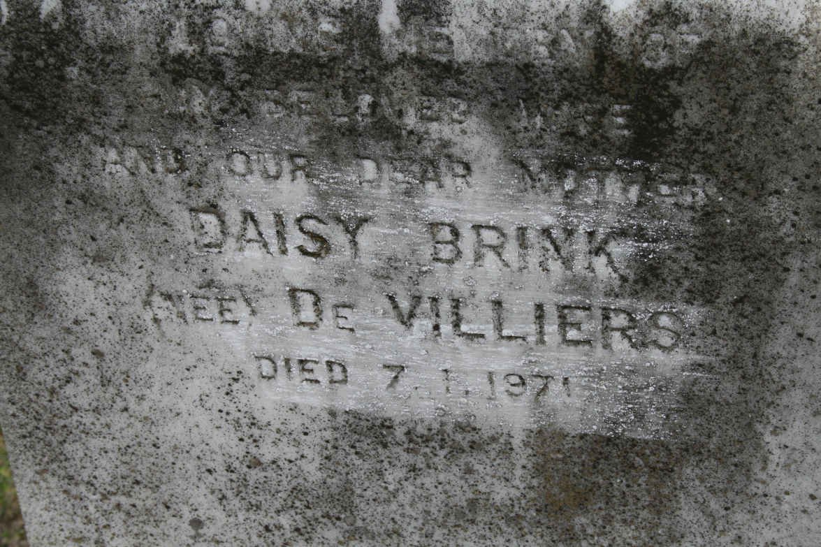 CLEVERLEY Daisy Brink nee DE VILLIERS -1971