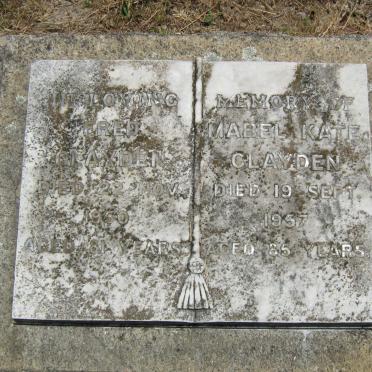 CLAYDEN Fred -1950 &amp; Mabel Kate -1957