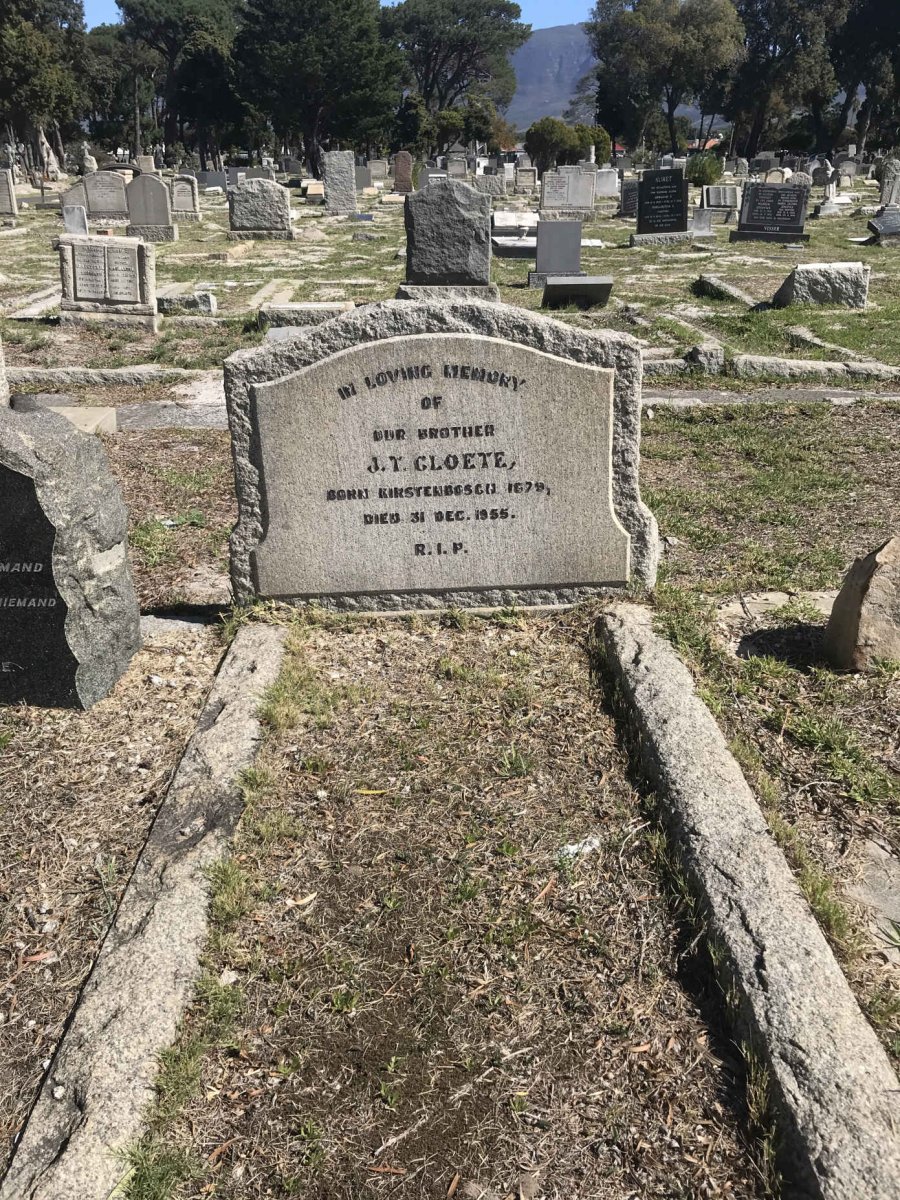 CLOETE J.T. 1879-1955