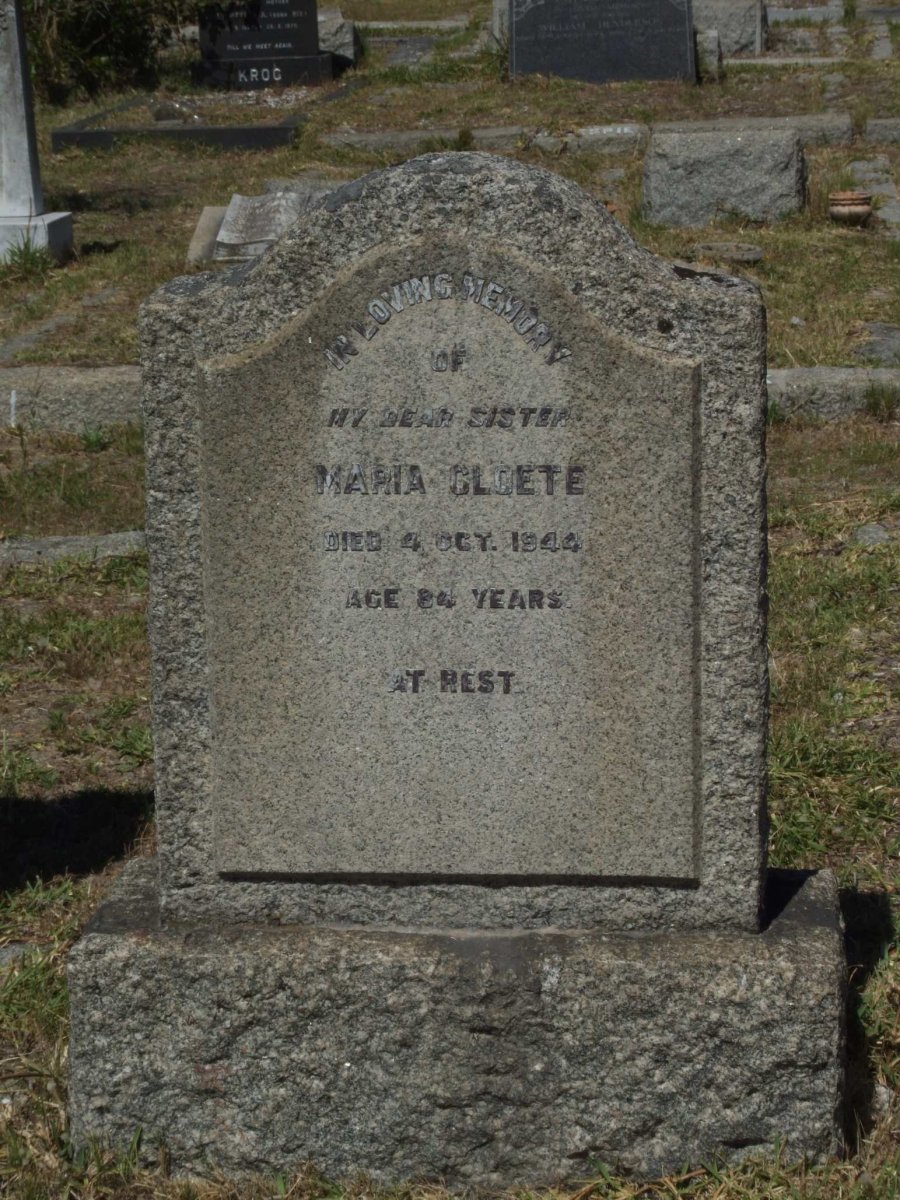 CLOETE Maria -1944
