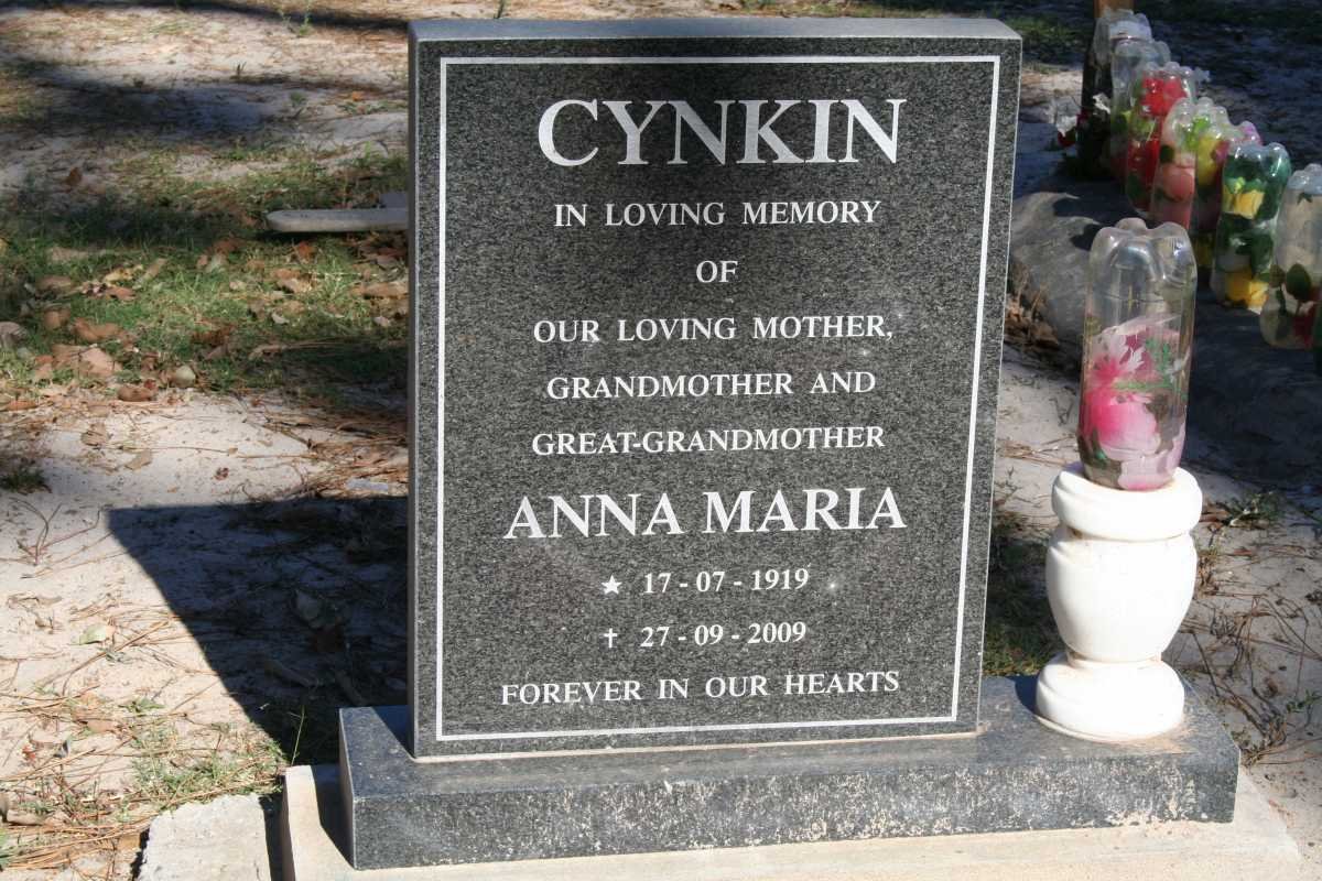 CYNKIN Anna Maria 1919-2009