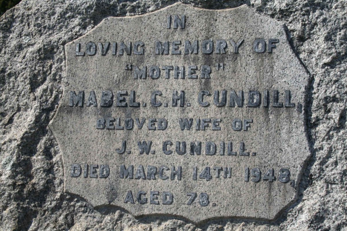 CUNDILL Mabel C.H. -1948
