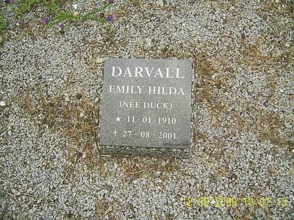 DARVALL Emily Hilda nee DUCK 1910-2001