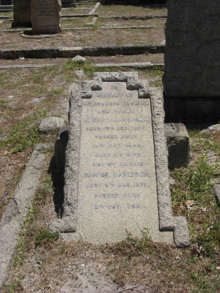 DAVIDSON Joseph 1876-1943 &amp; Elspet 1879-1956