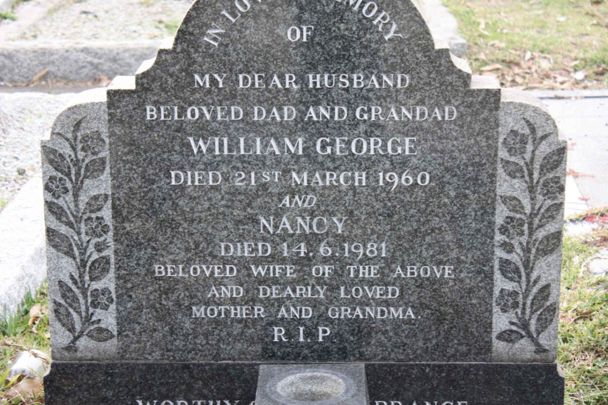 DAVIS William George -1960 &amp; Nancy -1981