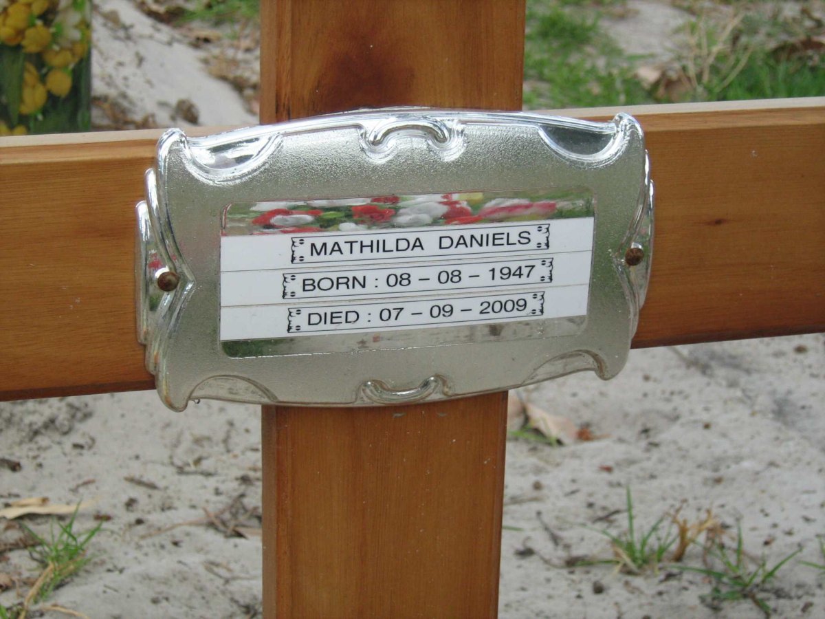 DANIELS Mathilda 1947-2009