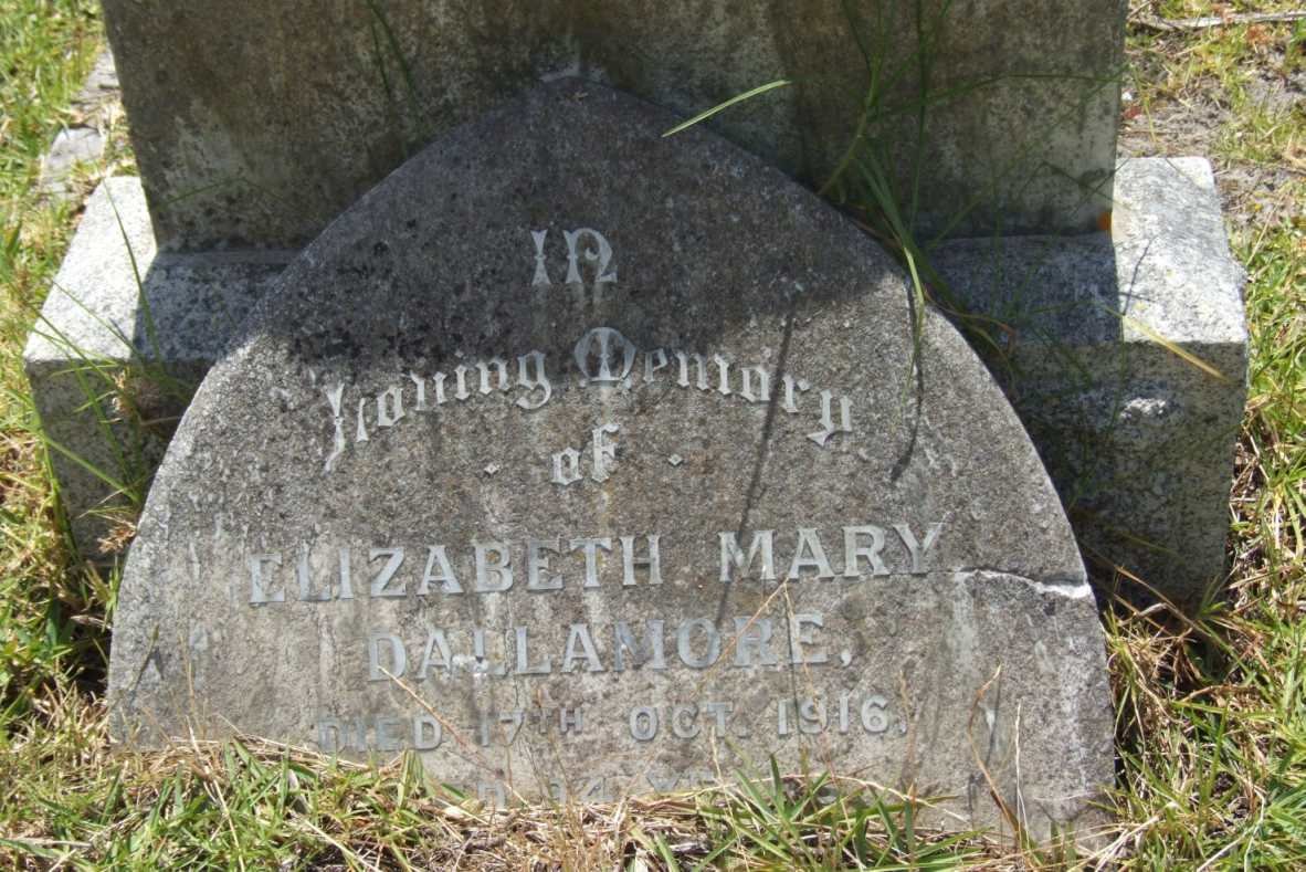 DALLAMORE Elizabeth Mary -1916