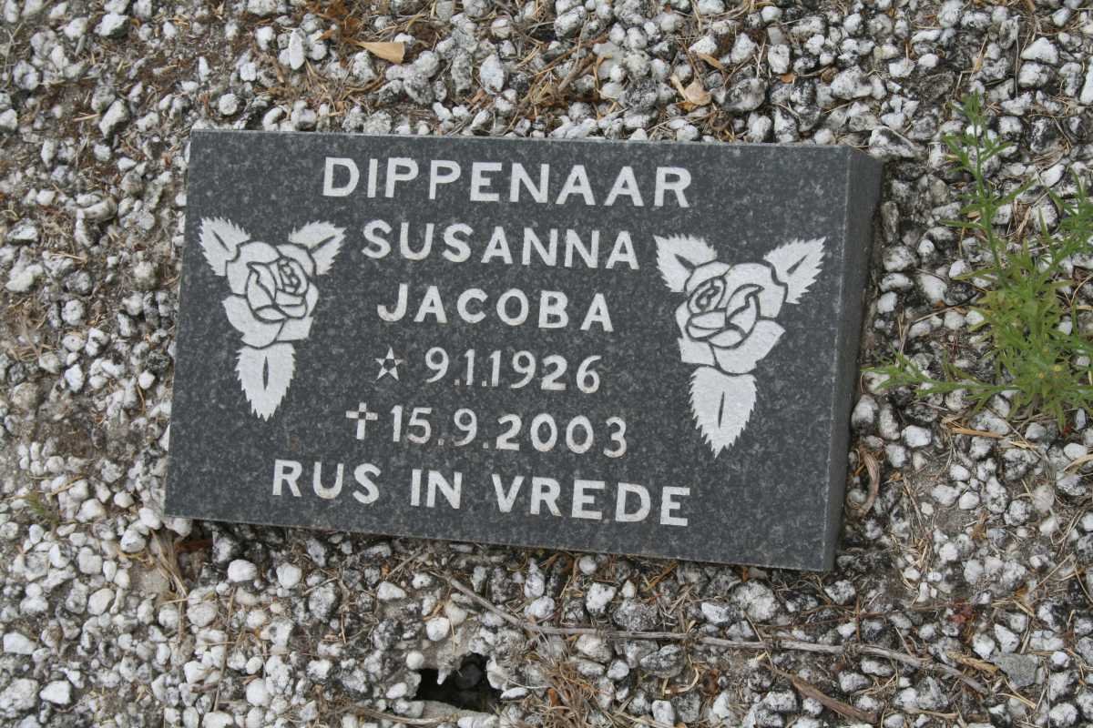 DIPPENAAR Susanna Jacoba 1926-2003