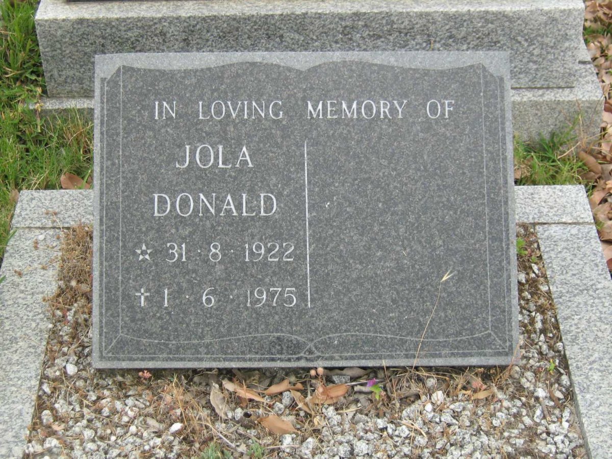 DONALD Jola 1922-1975