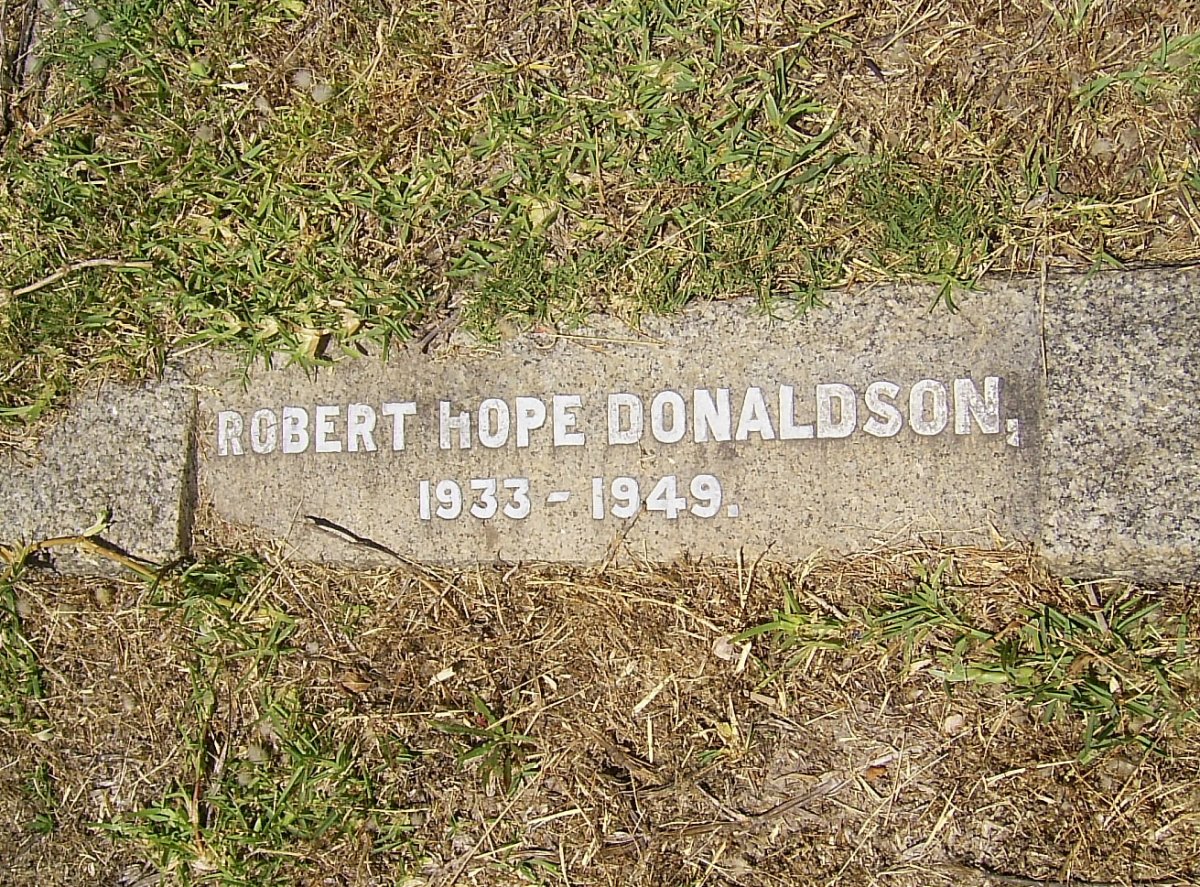 DONALDSON Robert Hope 1933-1949