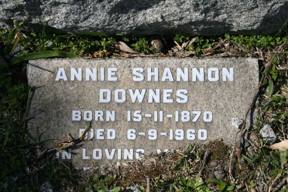 DOWNES Annie Shannon 1870-1960