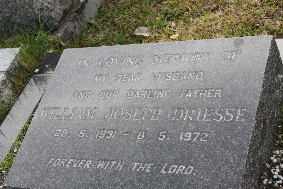 DRIESSE William Joseph 1931-1972