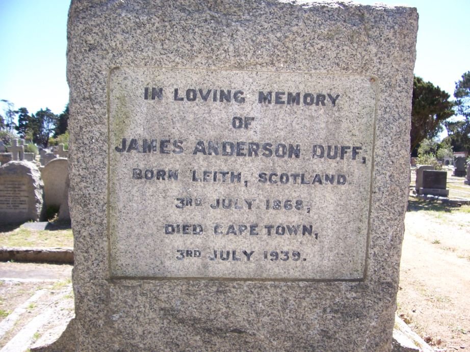 DUFF James Anderson 1868-1939