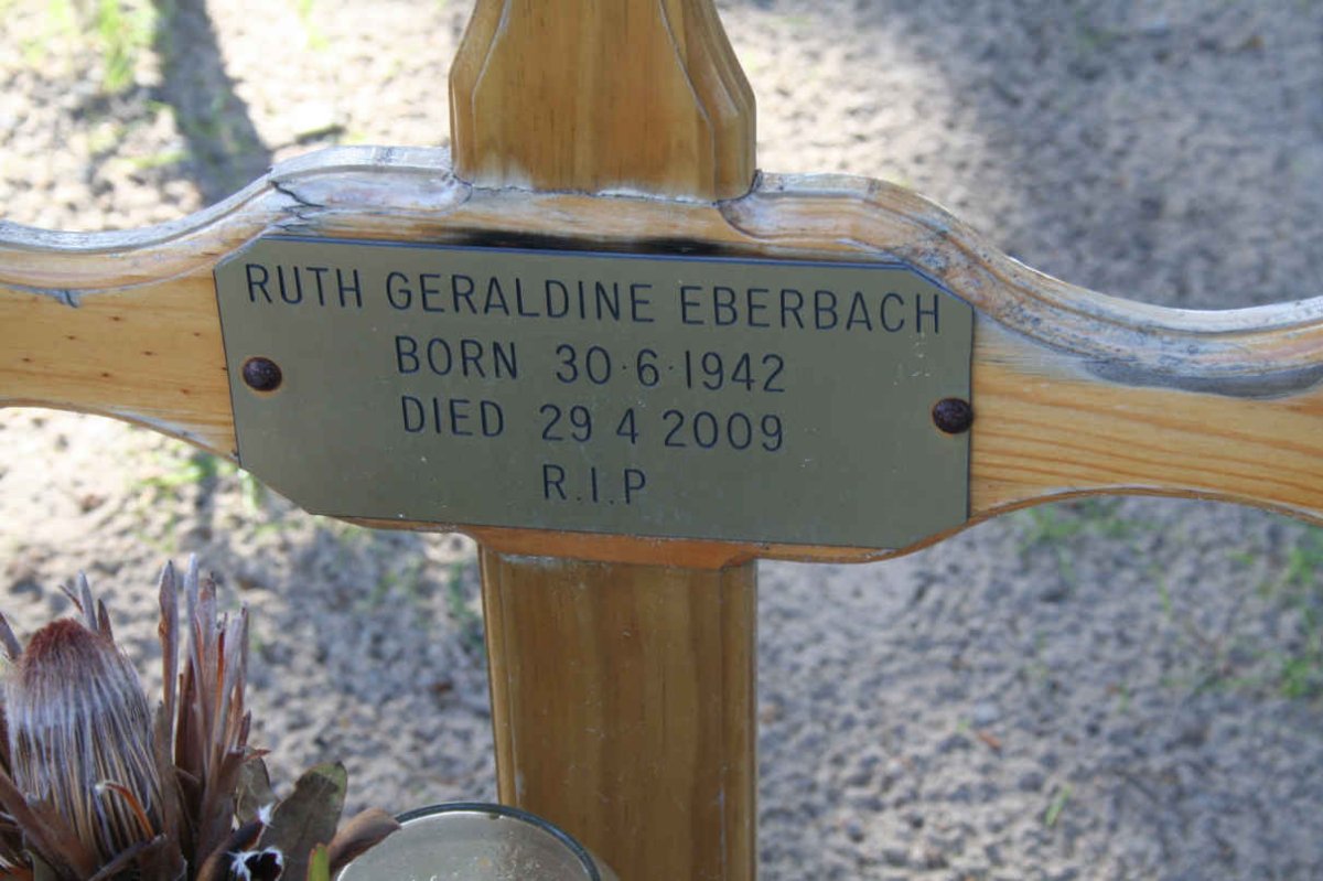 EBERBACH Ruth Geraldine 1942-2009