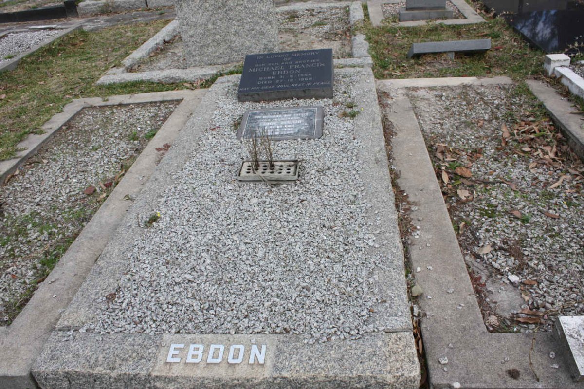 EBDON Eddie 1926-2004 :: EBDON Michael Francis 1954-1968