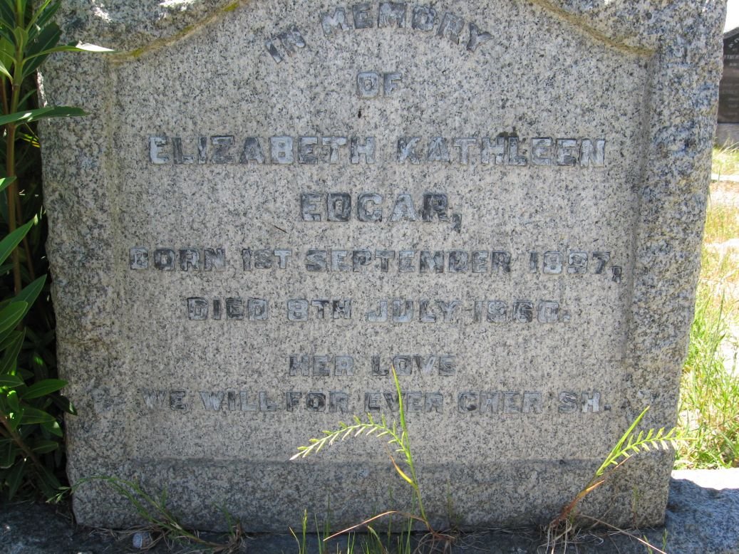 EDGAR Elizabeth Kathleen 1897-1960