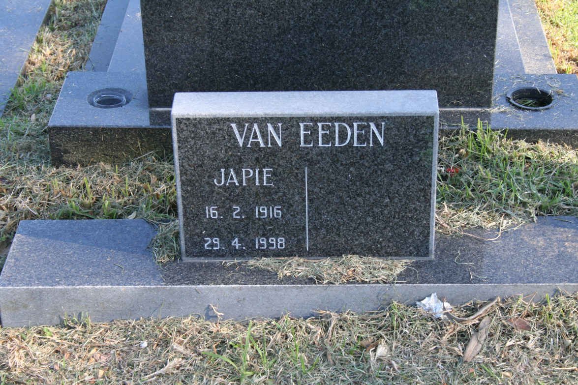 EEDEN Japie, van 1916-1998