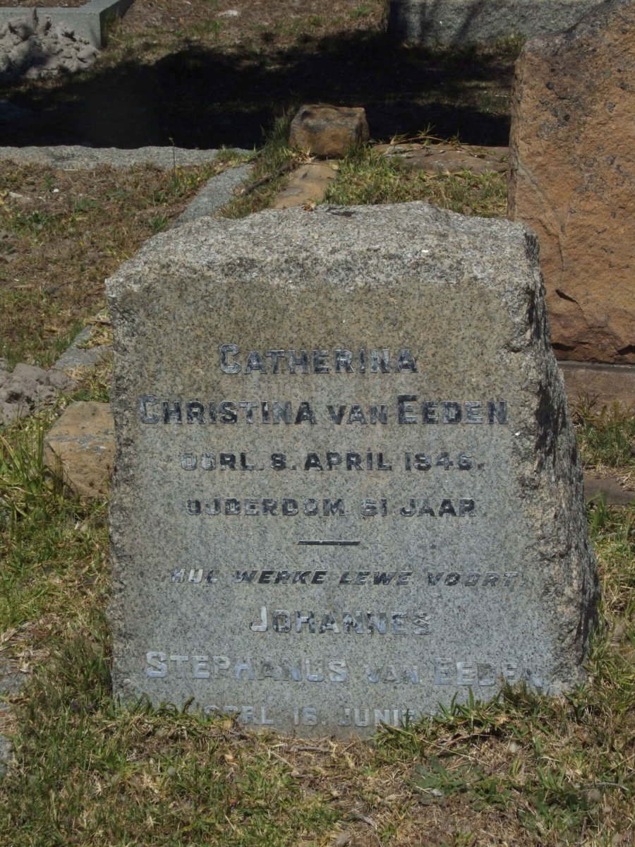 EEDEN Christina, van -1946 :: VAN EEDEN Johannes Stephanus
