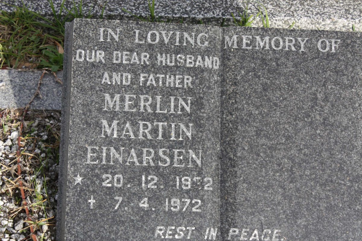 EINARSEN Merlin Martin 1932-1972