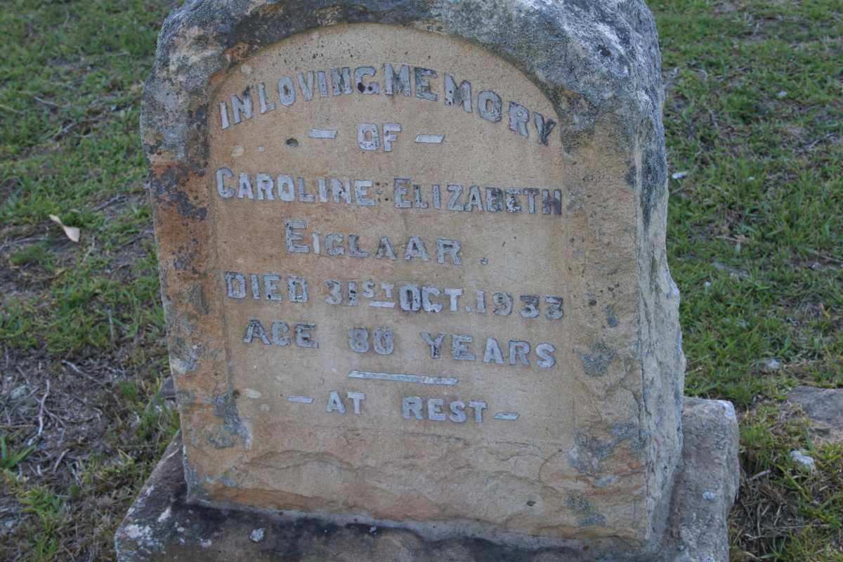 EIGLAAR Caroline Elizabeth -1933