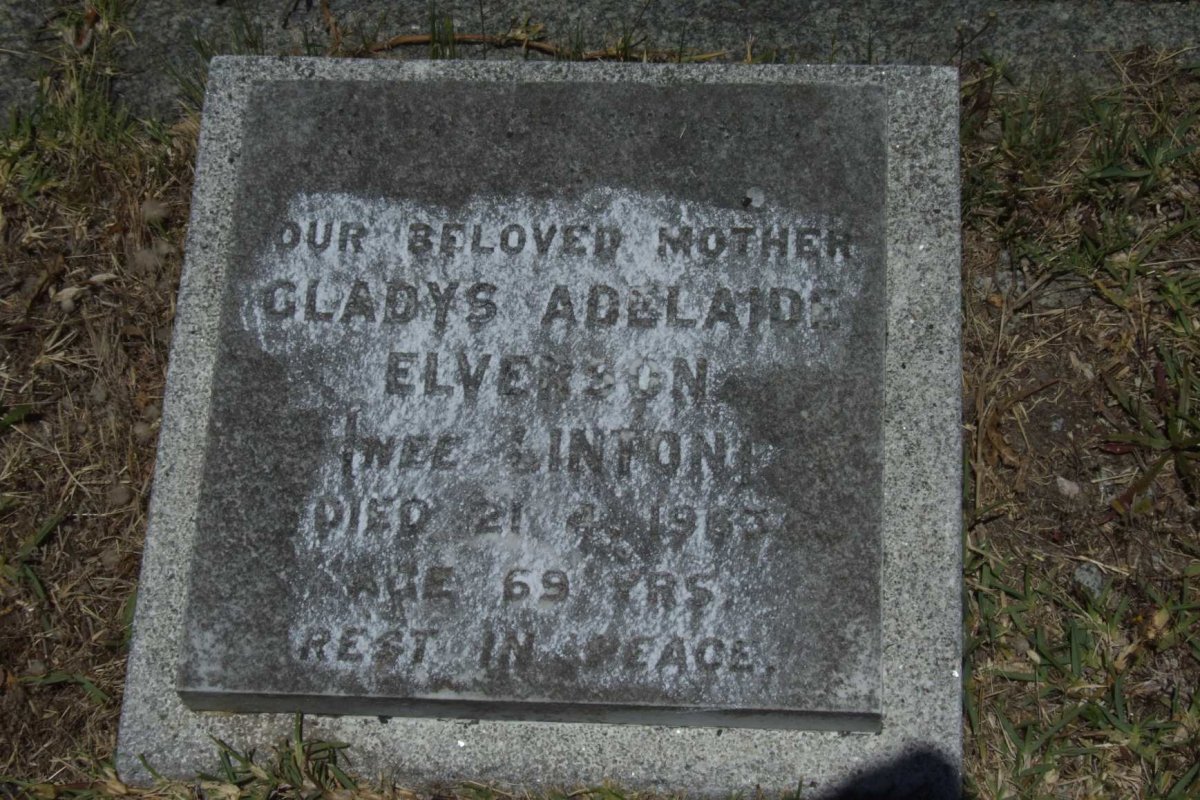 ELVERSON Gladys Adelaide nee LINTON -1963