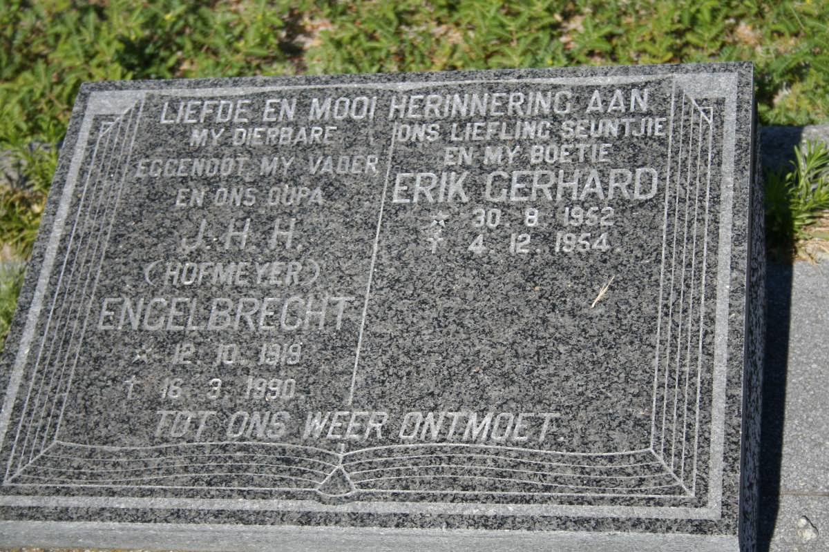 ENGELBRECHT J.H.H. 1919-1990 :: ENGELBRECHT Erik Gerhard 1952-1954