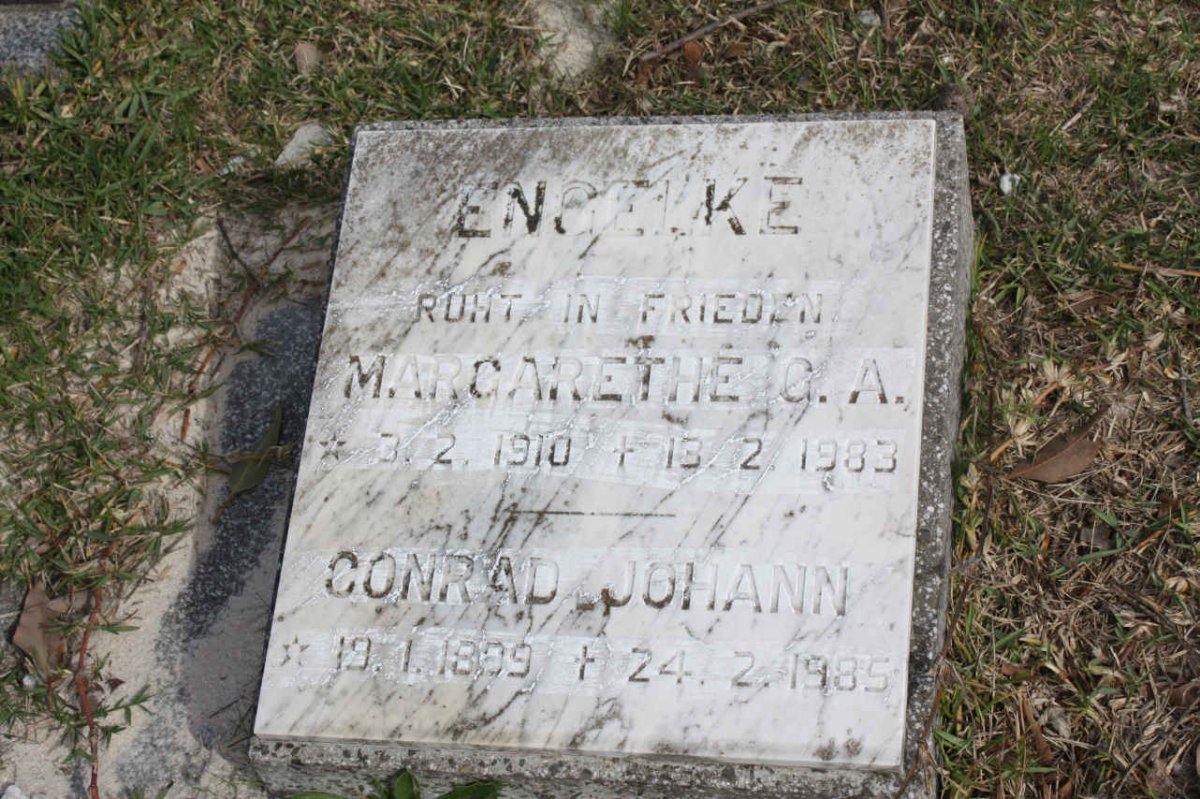 ENGELKE Conrad Johann 1899-1985 &amp; Margarethe G.A. 1910-1983