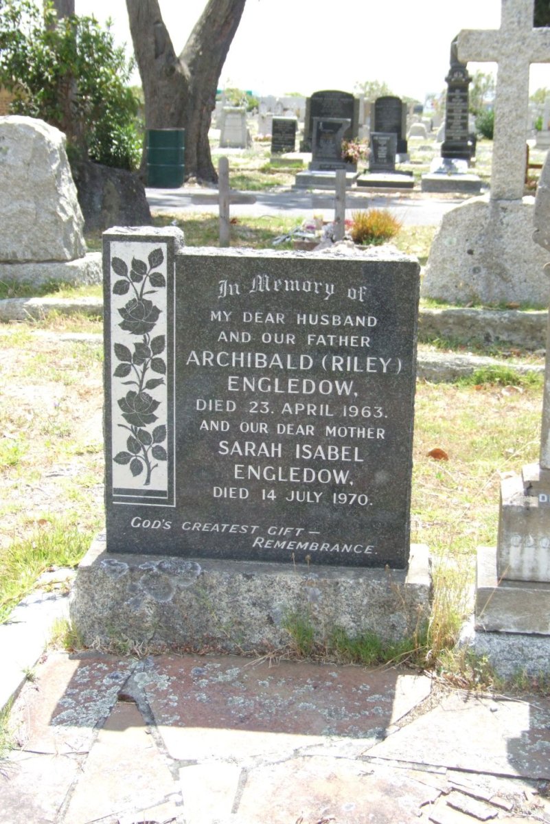 ENGLEDOW Archibald -1963 &amp; Sarah Isabel -1970