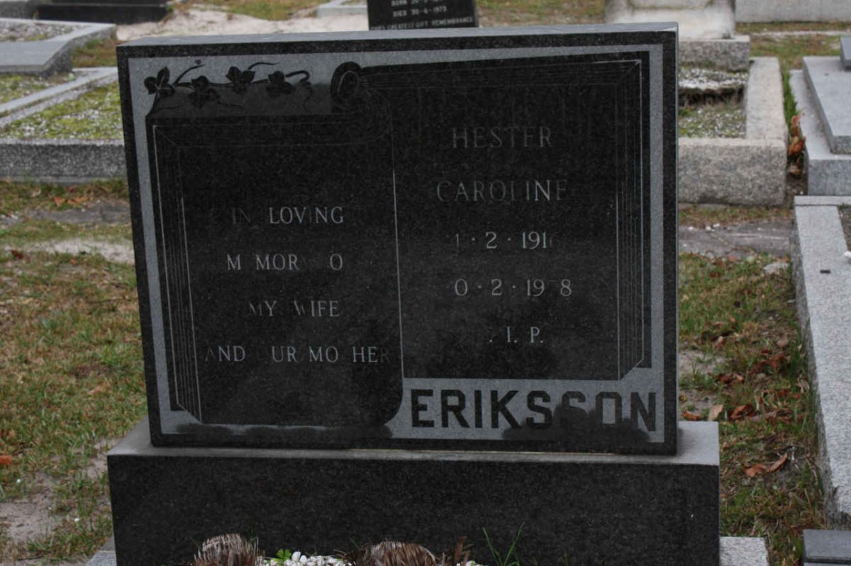 ERIKSSON Hester Carolina 1916-1978