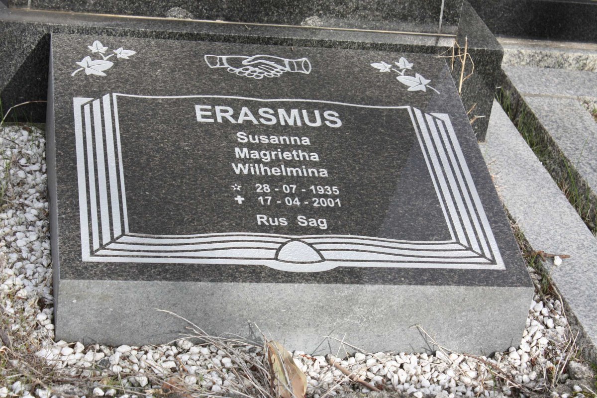 ERASMUS Susanna Margrietha Wilhelmina 1935-2001