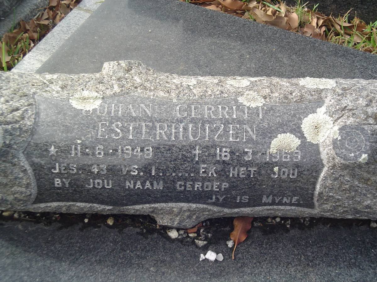 ESTERHUIZEN Johan Gerritt 1949-1969