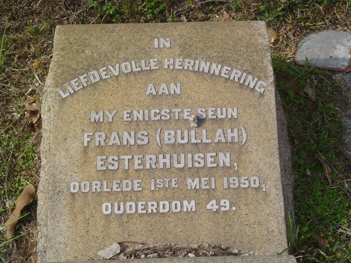 ESTERHUISEN Frans -1950