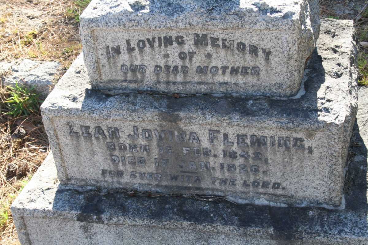 FLEMING Leah Jovina 1842-1926