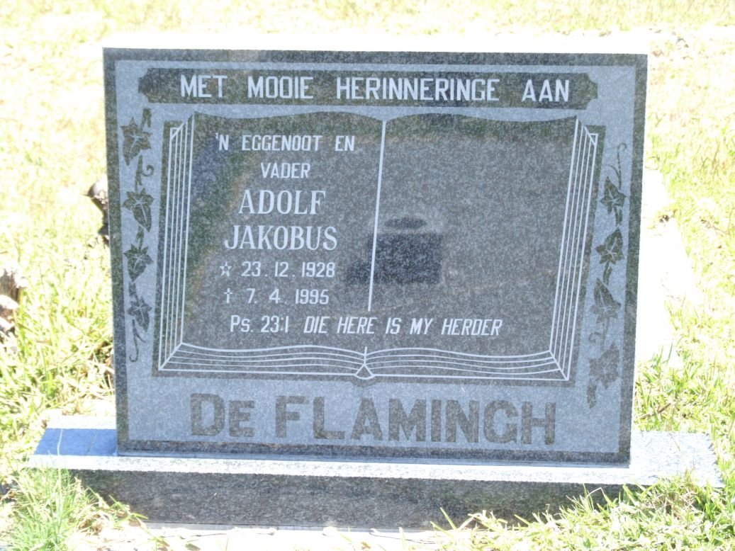 FLAMINGH Adolf Jakobus, de 1928-1995