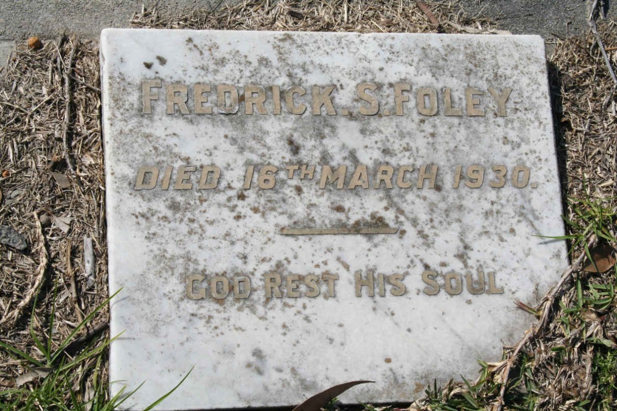 FOLEY Fredrick S. -1930