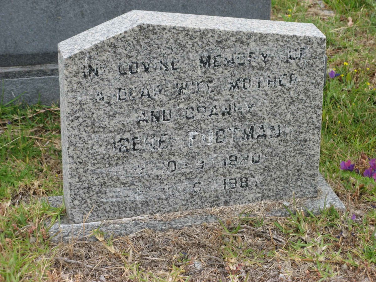 FOOTMAN Irene 1920-1987