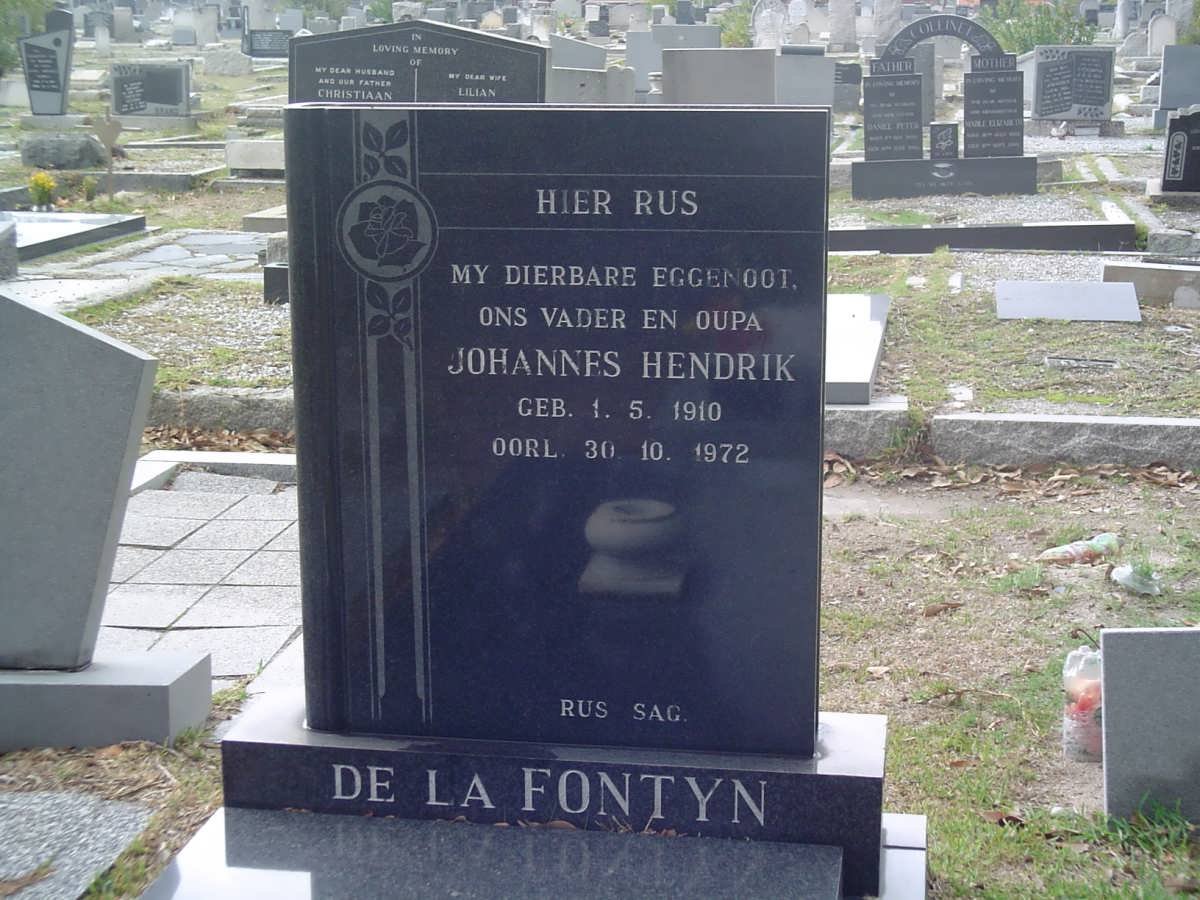 FONTYN Johannes Hendrik, de la 1910-1972