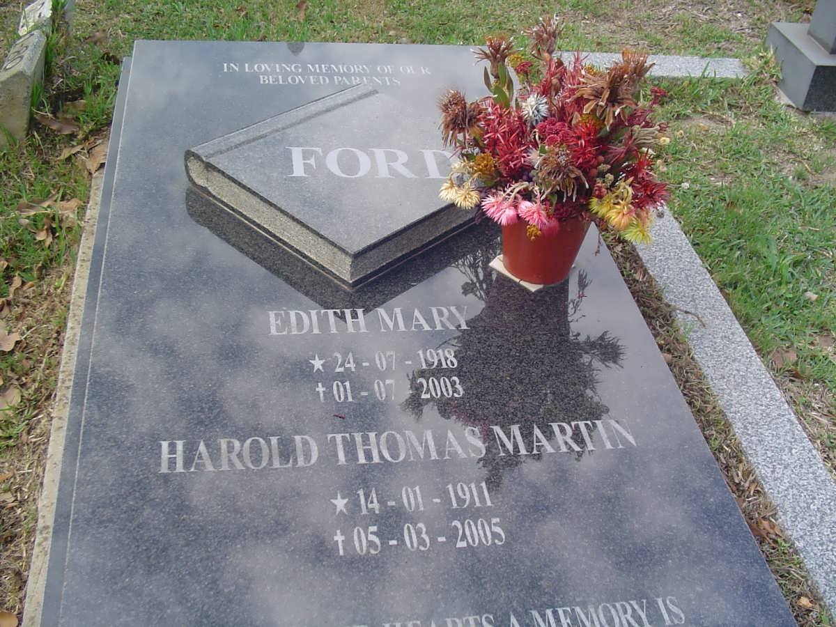 FORD Harold Thomas Martin 1911-2005 &amp; Edith Mary 1918-2003