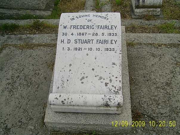 FAIRLEY W. Frederic 1867-1935 :: FAIRLEY H.D. Stuart 1921-1935