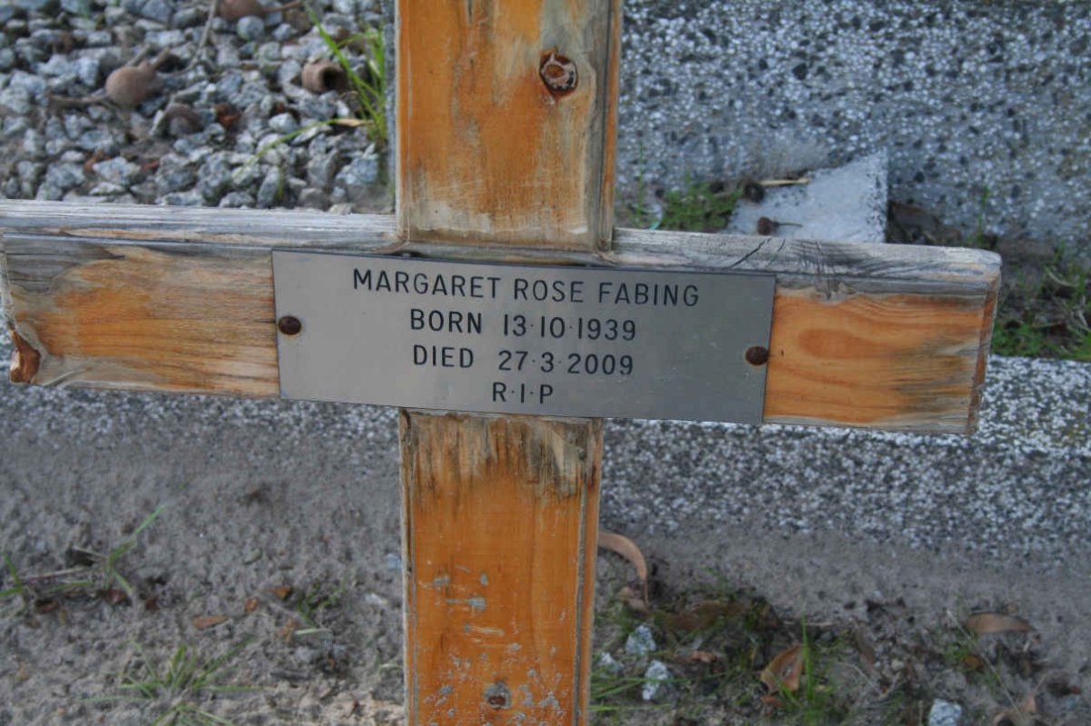 FABING Margaret Rose 1939-2009