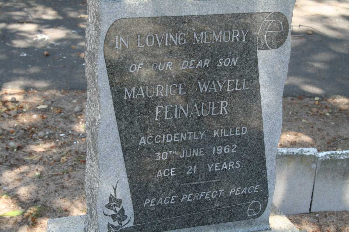 FEINAUER Maurice Wayell -1962