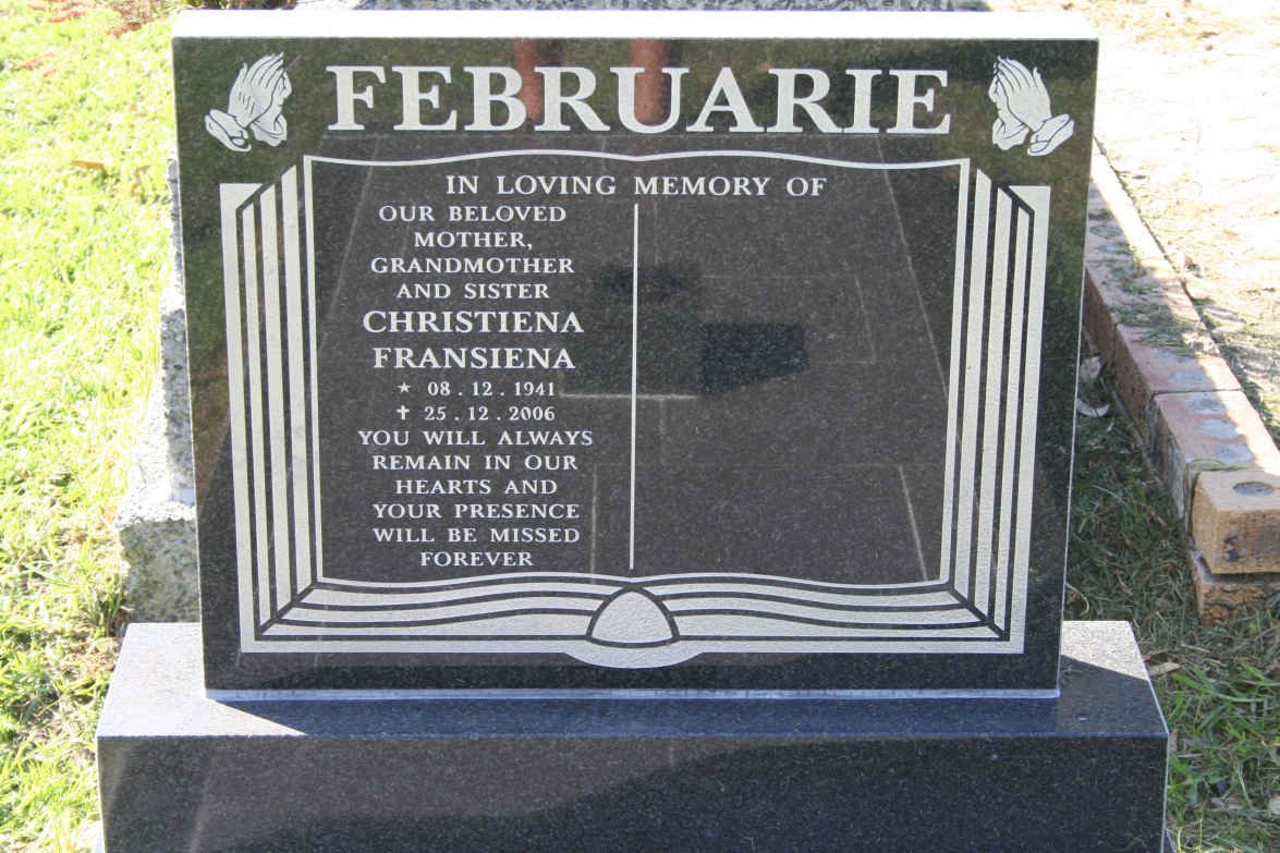 FEBRUARIE Christina Fransiena 1941-2006