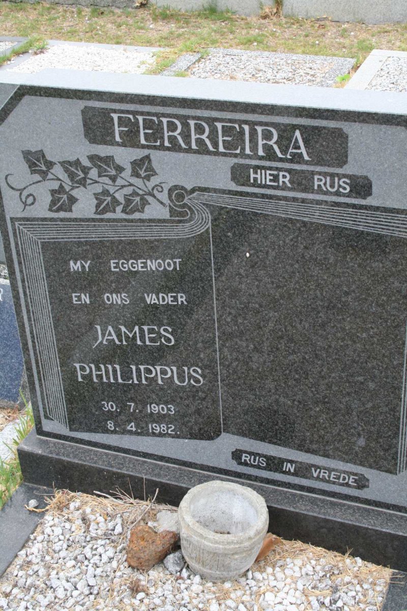 FERREIRA James Philippus 1903-1982