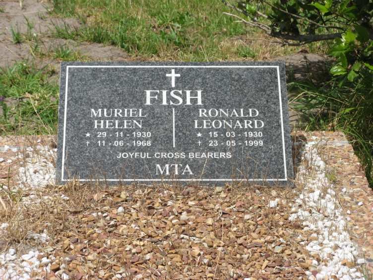 FISH Ronald Leonard 1930-1999 &amp; Muriel Helen 1930-1968