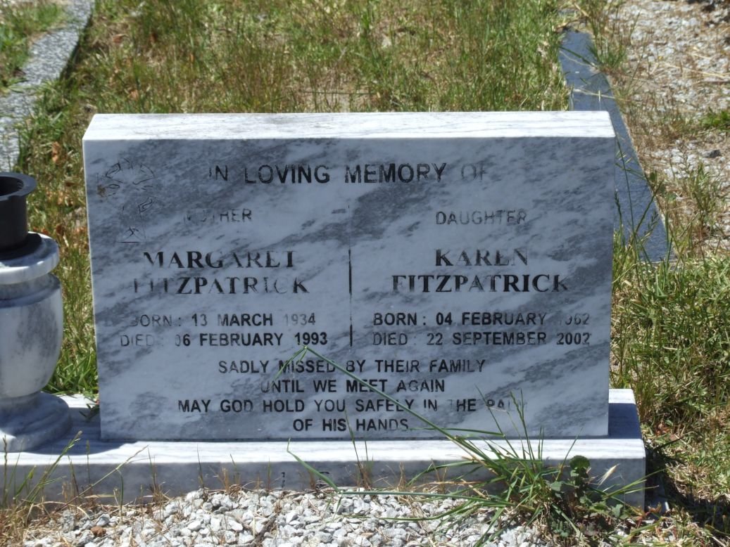 FITZPATRICK Margaret 1934-1993 :: FITZPATRICK Karen 1962-2002
